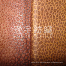 Polyester Home Decorative Embossed Suede Fabric